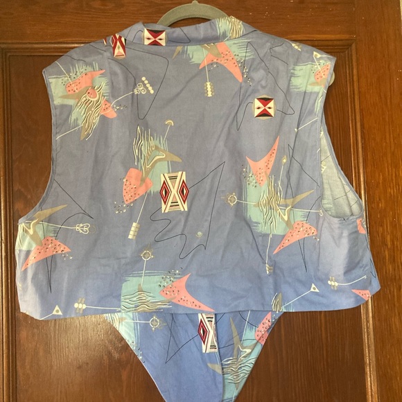 Size 24 Trashy Diva Lilac Atomic Dolly Tie Top - Picture 3 of 3